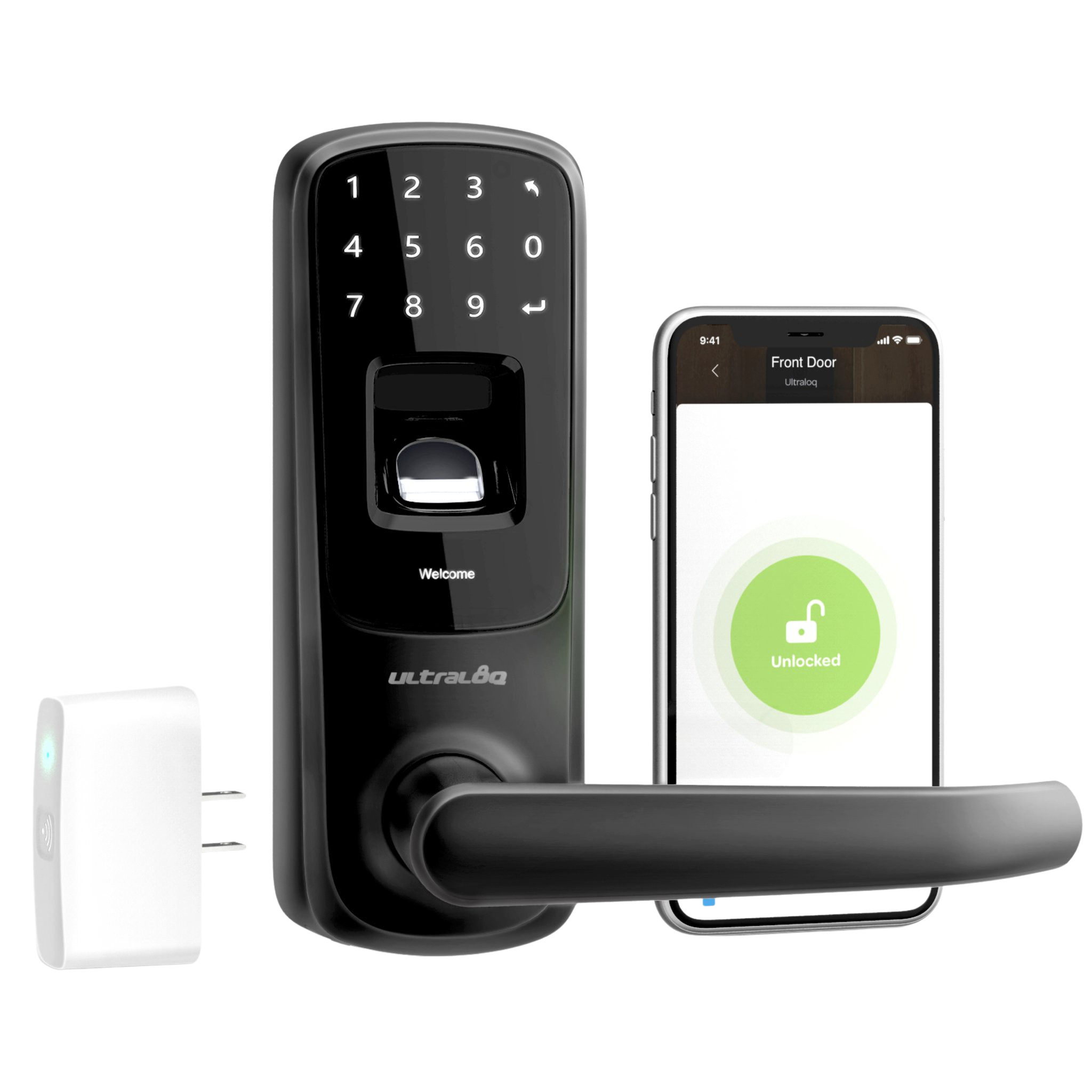 U-Tec UL3 BT (2nd Gen) Smart Lever Lock in Black New