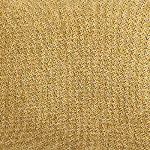 Volans Sectional Sofa, Mid Century Modern Fabric Upholstered Square Modular Sectional Sofa Couch with Two Removable Non-Slip Pillows, Living Room Sofa Set, Yellow（1 PCS）