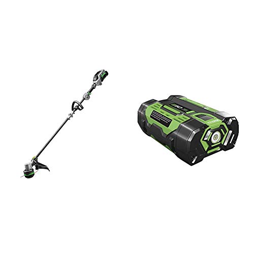 EGO Power+ ST1521S 15-Inch String Trimmer with POWERLOAD and Carbon Fiber Split Shaft 2.5Ah Battery and Charger Included & BA1400 56-Volt 2.5Ah Lithium-Ion Battery
