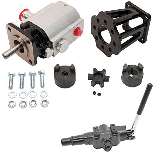 ToolTuff Log Splitter Build Kit: 13 GPM Pump, Mount, A7 Auto Return Valve, Bolts, Coupler (for 3/4