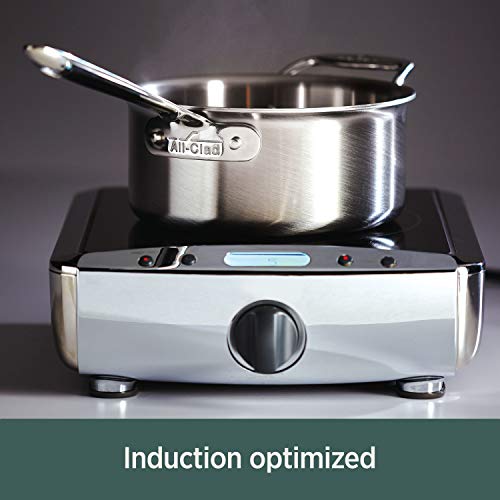 All-Clad Brushed D5 Stainless Cookware Set, Pots and Pans, 5-Ply Stainless Steel, Professional Grade, 10-Piece - 8400001085