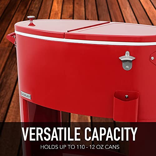 Permasteel PS-A207-RD Patio Cooler, Red