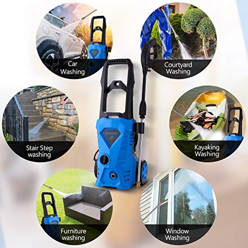 WHOLESUN 3000PSI Electric Pressure Washer with and Without Hose Reel