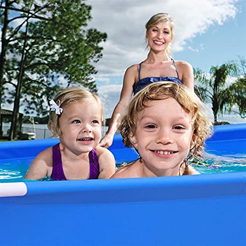 Frame Pools Rectangular Frame Swimming Pool Metal Set Small Family Swimming Pool with Water Pump PVC Material