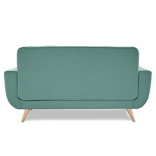 Lexicon Mckinley Tufted Fabric Loveseat with 2 Pillows, 67.5