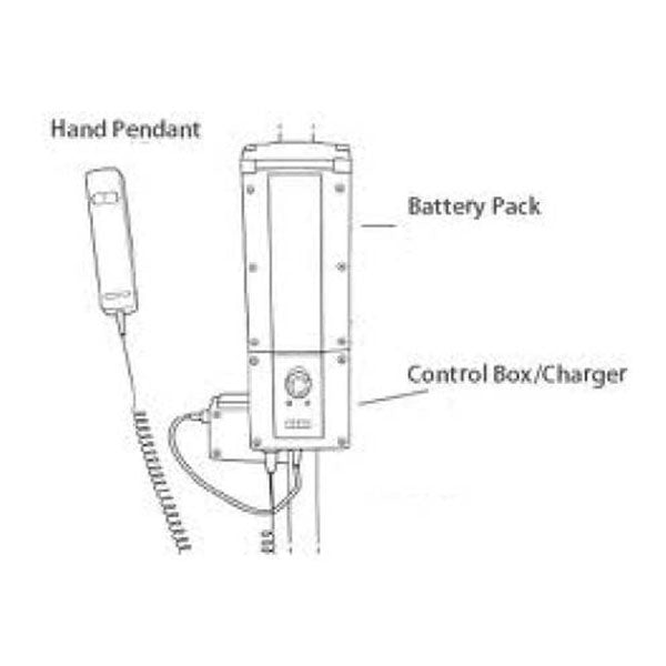 Hoyer Control Box and Charger for Electric Patient Lift