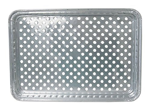 Durable Foil Disposable Aluminum BBQ Grill Topper Pan (Pack of 100)