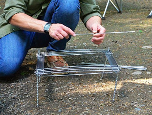 UCO Grilliput Quattro Collapsible Camping Grill, 17 by 16-Inch