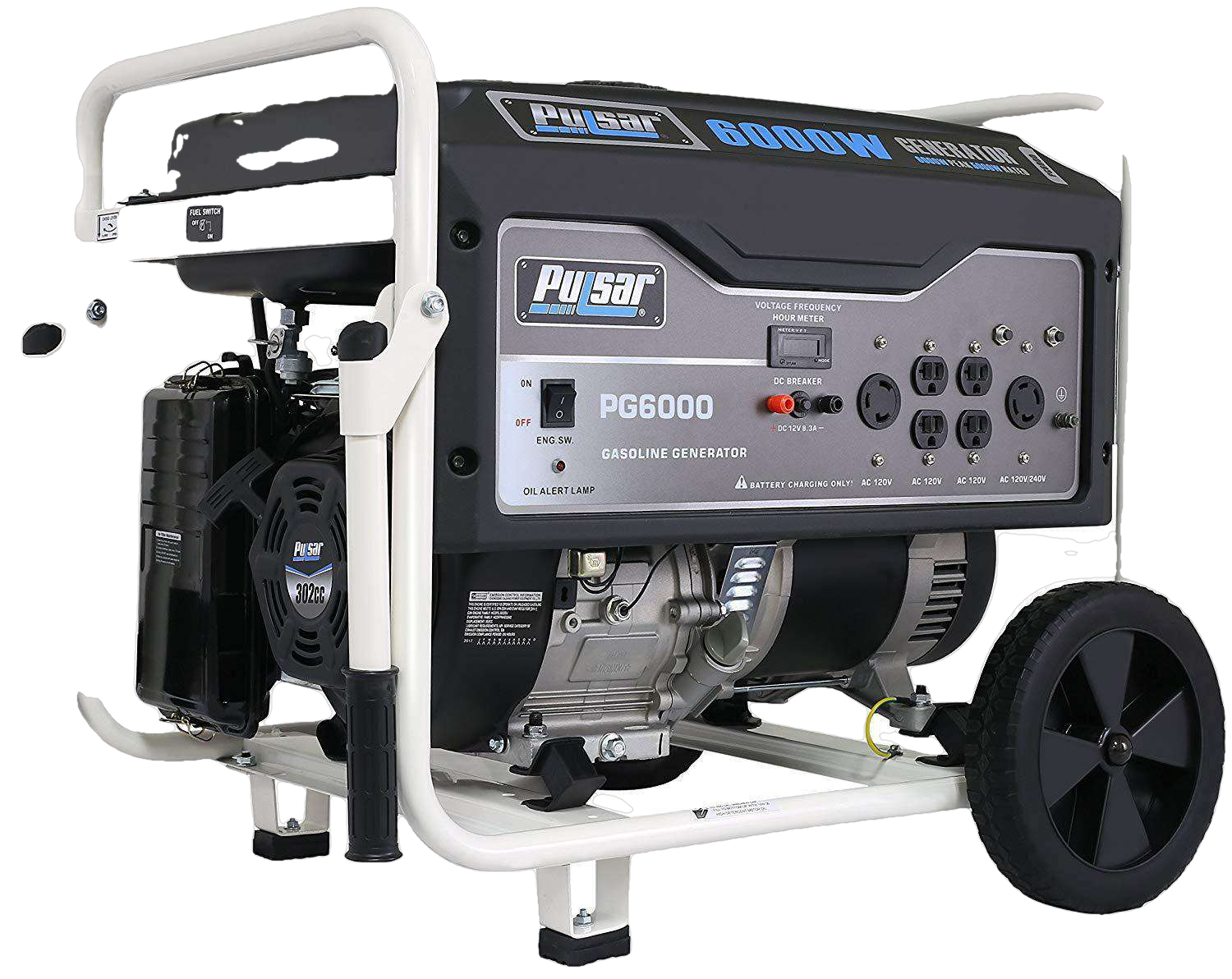 Pulsar PG6000 5000W/6000W Gas Electric Start Portable Generator New