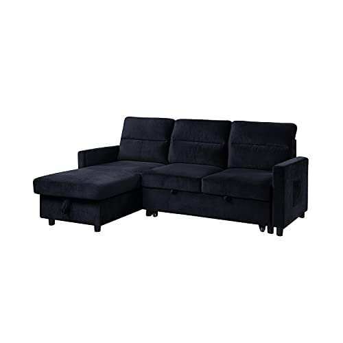 Lilola Home LHF-89331 Sectional, Black