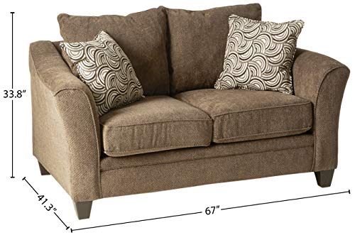 Lane Home Furnishings 6485-02 Albany Truffle Loveseat, Brown