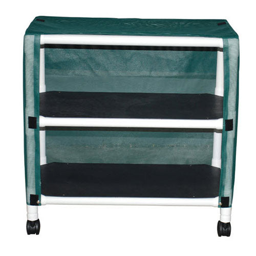 MJM Echo Two-Shelf Utility Linen Cart
