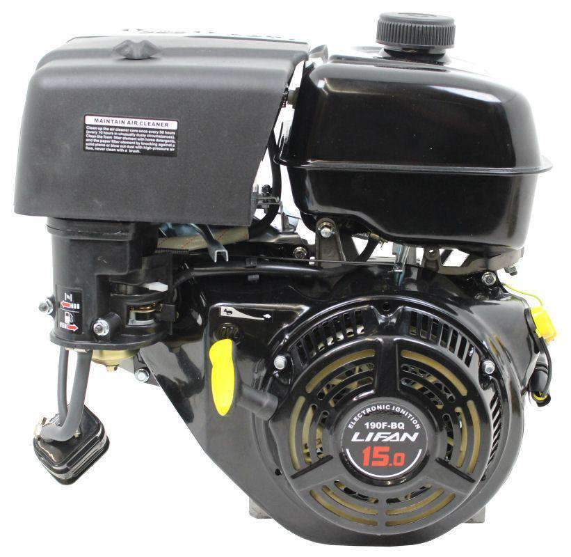 Lifan LF190F-BDQC 15 HP 420cc 4-Stroke OHV Gas Engine with Electric Start, 18 Amp Open Box (Never Used)