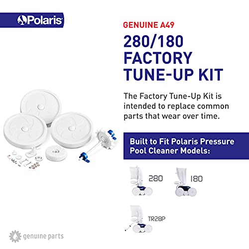 Polaris A49 180/280 Parts Tune Up Kit Compatible with Models 280, TR28P, 180 Pressure-Side Pool Cleaner, White