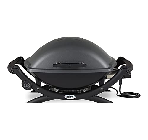 Weber Q 2400 Electric Grill (Black) with Magnetic Thermometer Bundle (2 Items)