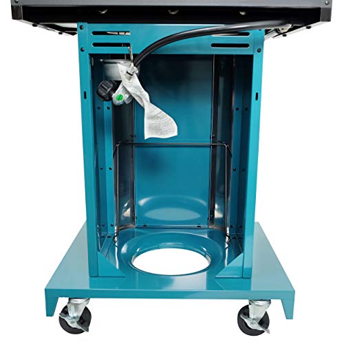 Kenmore PG-A4030400LD-TL 3 Burner Outdoor Patio Gas BBQ Propane Grill, Teal