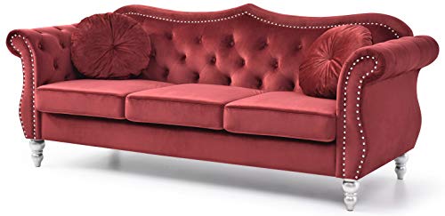 Glory Furniture Hollywood Sofas, Burgundy