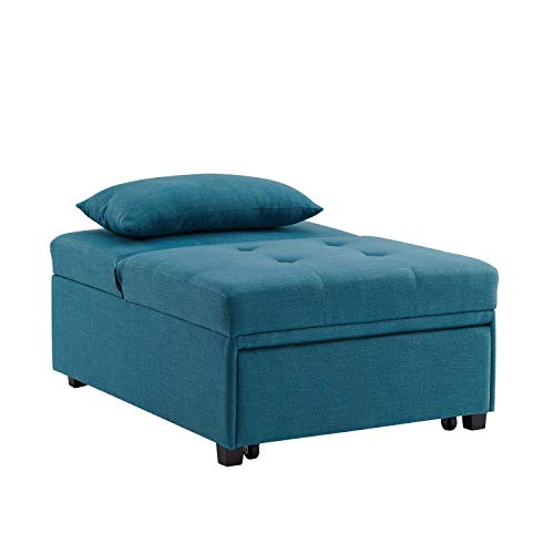 Powell Teal Adjustable Sofa Bed Marnie Chair
