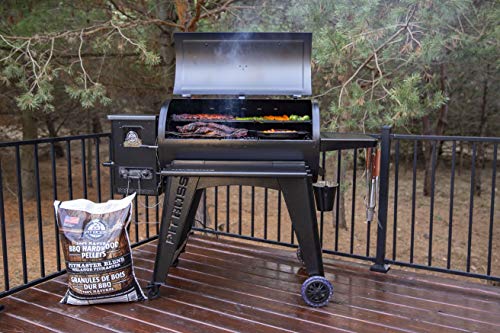 PIT BOSS PB1150G PG1150G Wood Pellet Grill w/Cover and Folding Front Shelf Included, Black