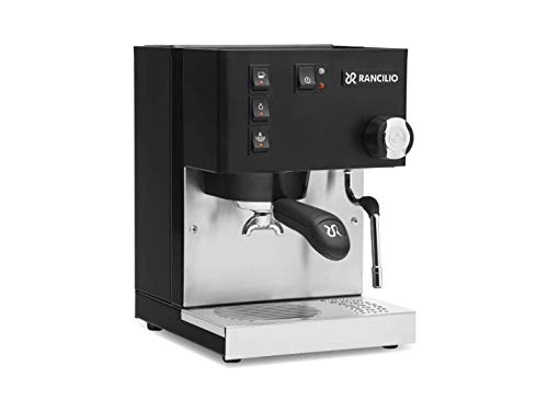 Rancilio Silvia Espresso Machine with Iron Frame and Stainless Steel Side Panels, 11.4 by 13.4-Inch (Updated Black - 2020 Version)