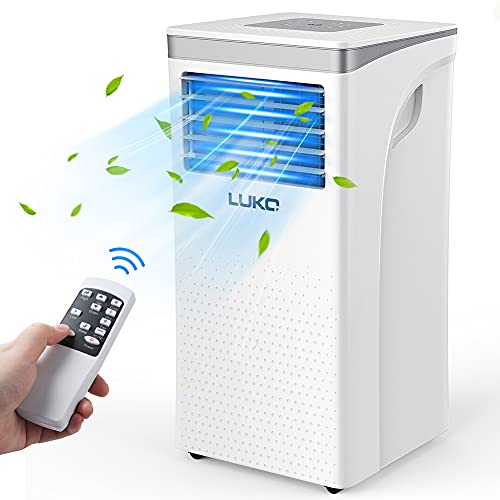 LUKO Portable Air Conditioner - 12000 BTU,Cooler, Dehumidifier, Fan for Rooms up to 450 sq ft, AC Unit Compact Room Air Conditioner for Indoor Room,Office,Bedroom,White
