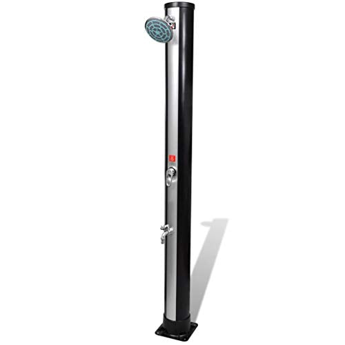 vidaXL Outdoor Solar Shower with Shower Head and Faucet,Outdoor Backyard Poolside Beach Pool Spa for Easy Installation,for Backyard Pool Outdoor Swimming 9.25 Gallon