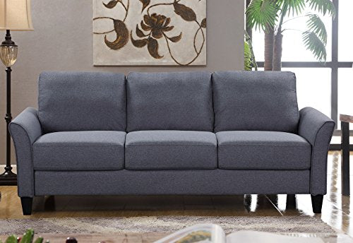Harper & Bright Designs Living Room Set 3 Pcs Sofa Set Armchair Loveseat and Couch (Grey, Chair&Loveseat Chair&3-Seat Sofa)