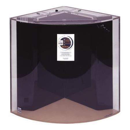 Clear For Life UniQuarium Quadra 3-in-1 Fresh or Saltwater Corner Acrylic Aquarium