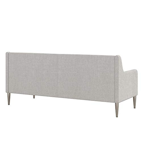 CosmoLiving by Cosmopolitan Virginia Modern Living Room Cushioned Sofa, Light Gray