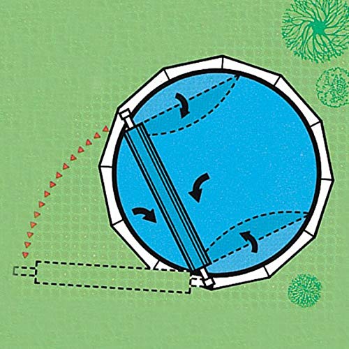Doheny's Above Ground Solar Cover Reel Systems (Fits Pools Up to 24' Wide, Deluxe Wheel)