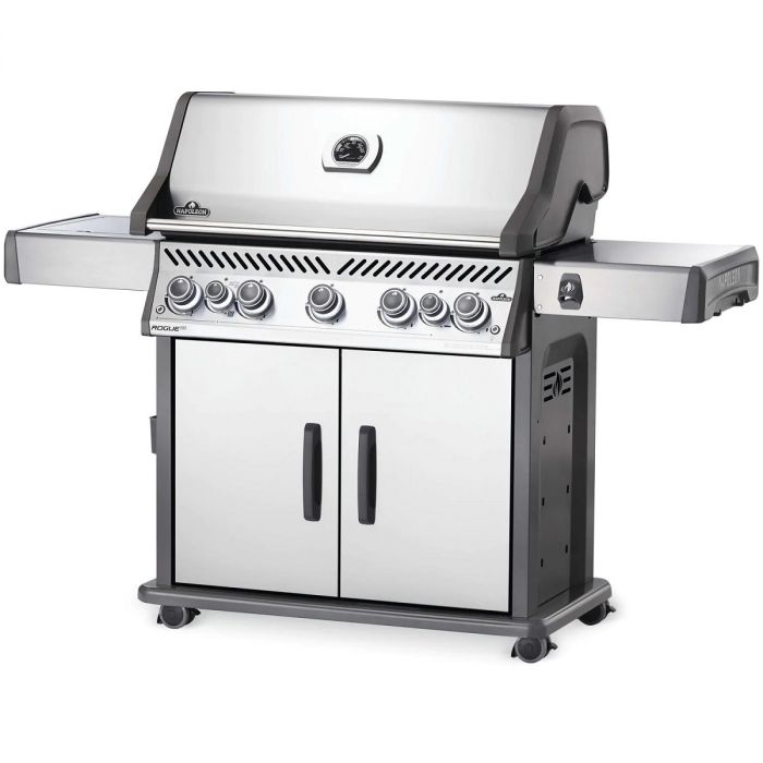 Napoleon Rogue Propane Gas Grill with Infrared Rear & Side Burners-Stainless Steel