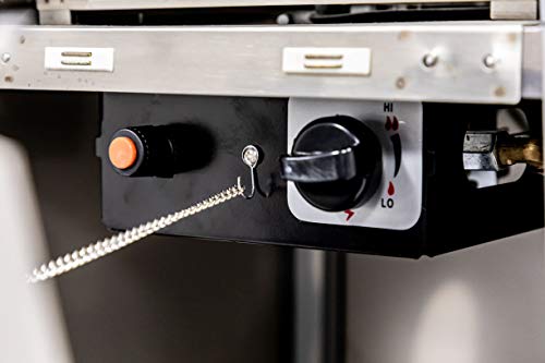 Legacy Heating Quartz Galss Tube Patio Heater, Visual Flame Heater 40000BTU (Stainless Steel)