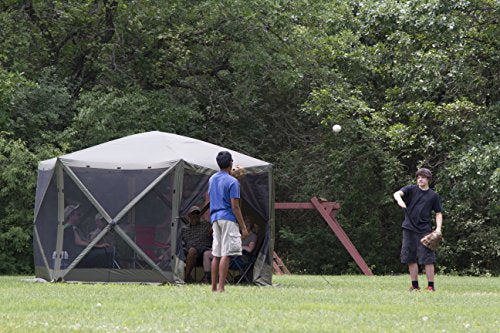 CLAM 9879 Tent, Large, Brown/Tan