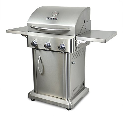 Chef's Grill RT2417S-1 3-Burner 36000-BTU Liquid-Propane Gas Grill, Stainless Steel, 552 sq. in.