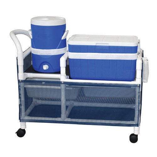 MJM Ice Cart with 48 Quart Ice Chest and Skirt Cover-Panels