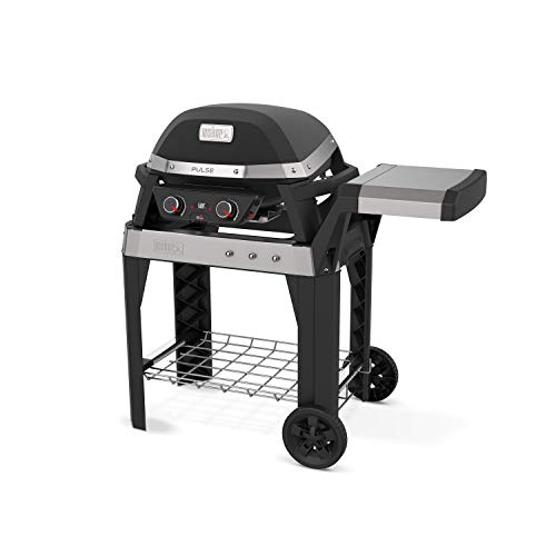 Weber 85012001 Pulse 2000 Cart Electric Grill, Black