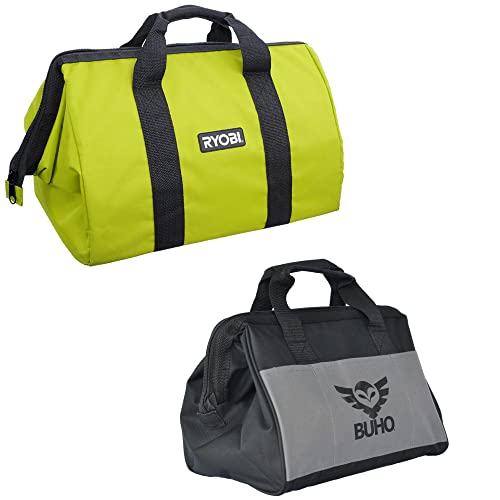 Ryobi 4-Tool Super Combo Bundle, 18-Volt ONE+ Lithium-Ion Cordless with Drill/Driver, Impact Driver, Reciprocating Saw, Work Light, (2) Batteries, 18-Volt Charger, Drill Bit Set, Buho Tool Bag