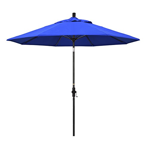California Umbrella GSCUF908705-5401 9' Round Aluminum Pole Fiberglass Rib Market Patio Umbrella, 9