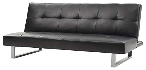 Glory Furniture G116-S Klik Klak Sofa Bed, Black