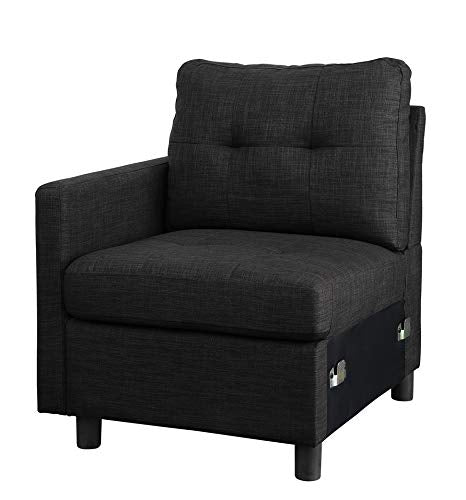 Sectional Sofa Set L-Shaped Couch Reversible Modular 75