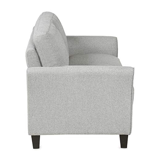 Merax Sofa Couch Loveseat Sofa Sets with Armrest and Plastic Legs for Living Room Furniture (loveseat, Light Gray)