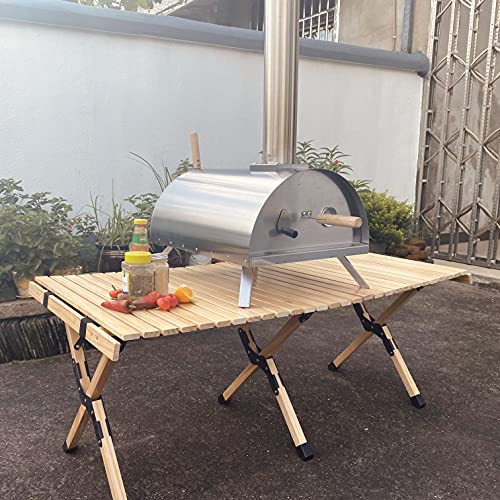 Go-Trio Outdoor Pizza Oven, Portable Wood Pellet Burning with 12