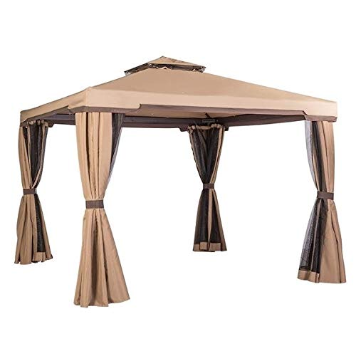 MISC Outdoor 10 Ft. Patio Garden Gazebo Brown Iron