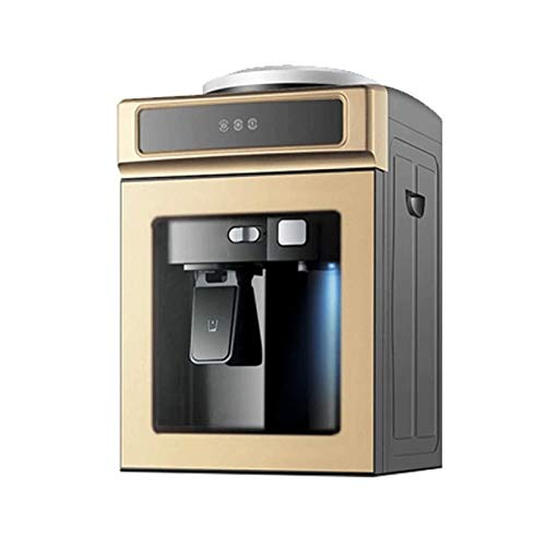 Bdesign Household Desktop Small Energy-Saving Water Dispenser,Stainless Steel Liner Quiet,Suitable for Office Dormitories Or Public Places (Color : Titanium Gold, Size : Ice Warm)