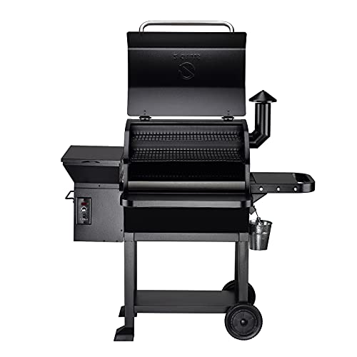 Z Grills ZPG-10002B Wood Pellet Grill & Smoker,8 in 1 BBQ Grill Outdoor Smoker with 1060 sq in Cooking Area, Auto Temperature Control Pellet Smoker-2021 Upgrade,Black