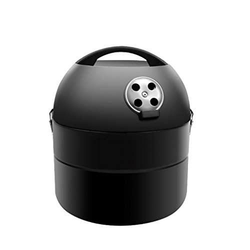 HYAN Barbecue Grill Portable Barbecue Grill,Outdoor Barbecue Family Party Grill Cooking Oven Round Charcoal Multi-Function Tools for 3-5 People Camping Barbecue Shelves