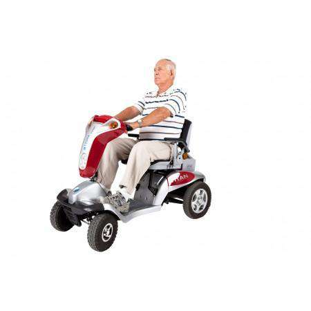 Tzora Titan Hummer XL 4 Wheel Heavy Duty Folding All Terrain Mobility Scooter Red New