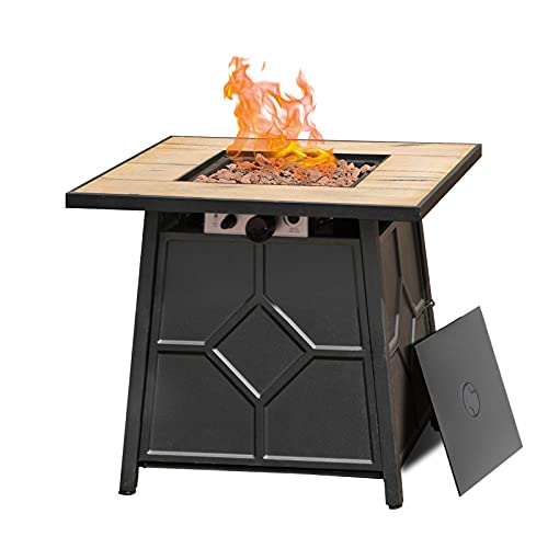 SUNSITT Outdoor Propane Fire Pit Table 28