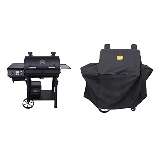 Oklahoma Joe's 20202105 Rider 900 Pellet Grill, Black & Rider Pellet Grill Cover