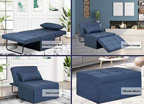 Folding Sleeper Bed Foldable Ottoman Chair Bed with 4.8